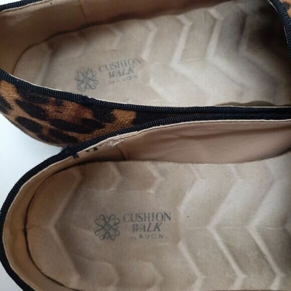AVON Cushion Walk Animal Print Velvet Slip-On Smoking Loafer Shoes Sz US 8 - Picture 12 of 15